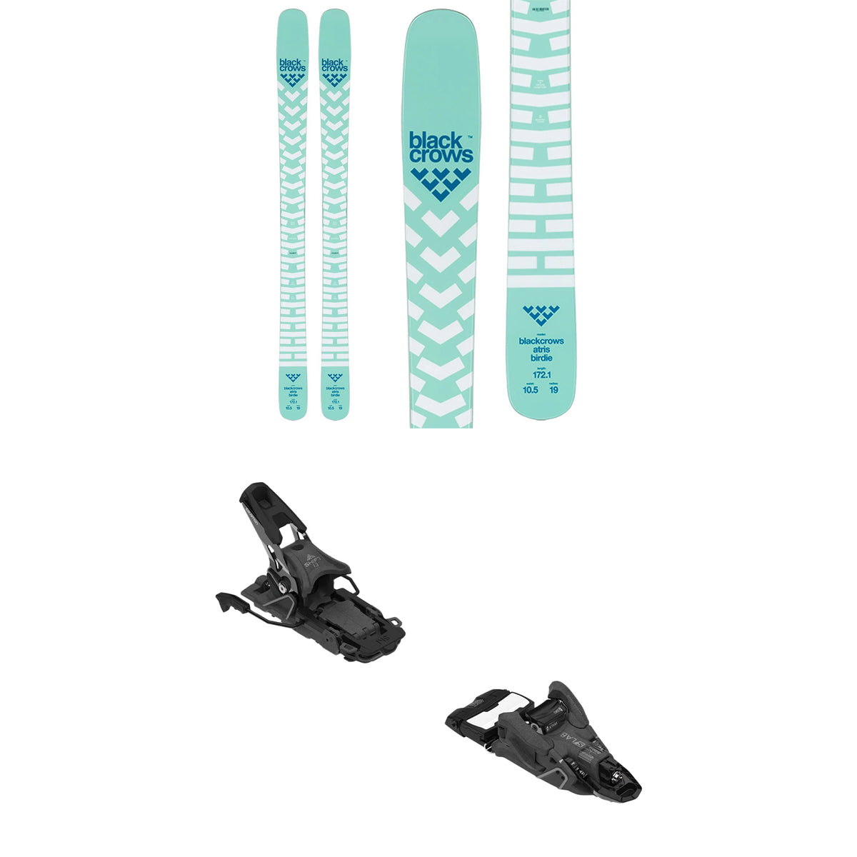 Black Crows Atris Birdie Skis + Salomon S/Lab Shift MNC 13 Alpine Touring Ski Bindings - Women's 2023