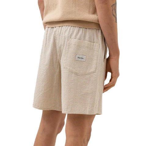 Rhythm Seersucker Stripe Jam Shorts - Men's Natural