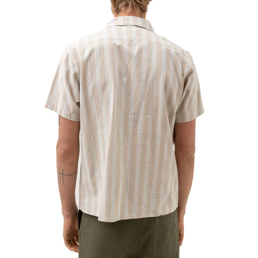 Rhythm Vacation Stripe Short-Sleeve Shirt - Men's Sand