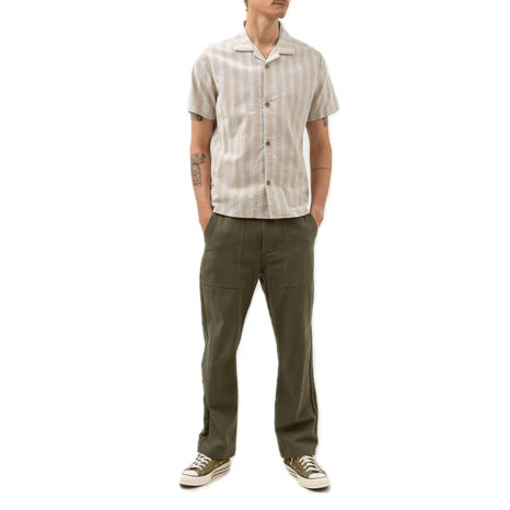 Rhythm Vacation Stripe Short-Sleeve Shirt - Men's Sand