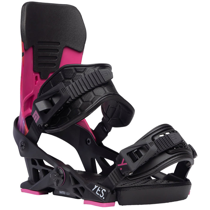 Now Yes. Collab Snowboard Bindings 2024 Black/Pink