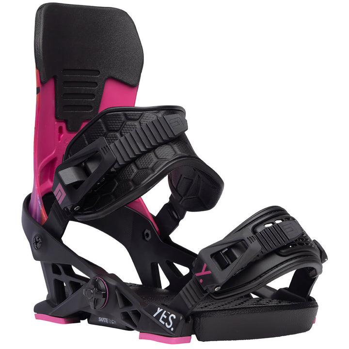 Now Yes. Collab Snowboard Bindings 2024 Black/Pink