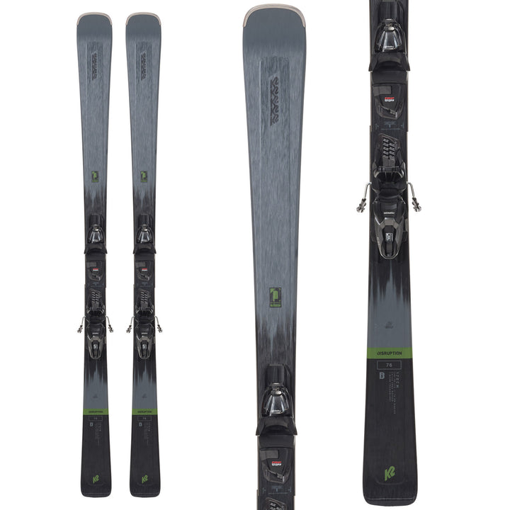 K2 Disruption 76 Skis + Quikclik 10 Bindings 2024