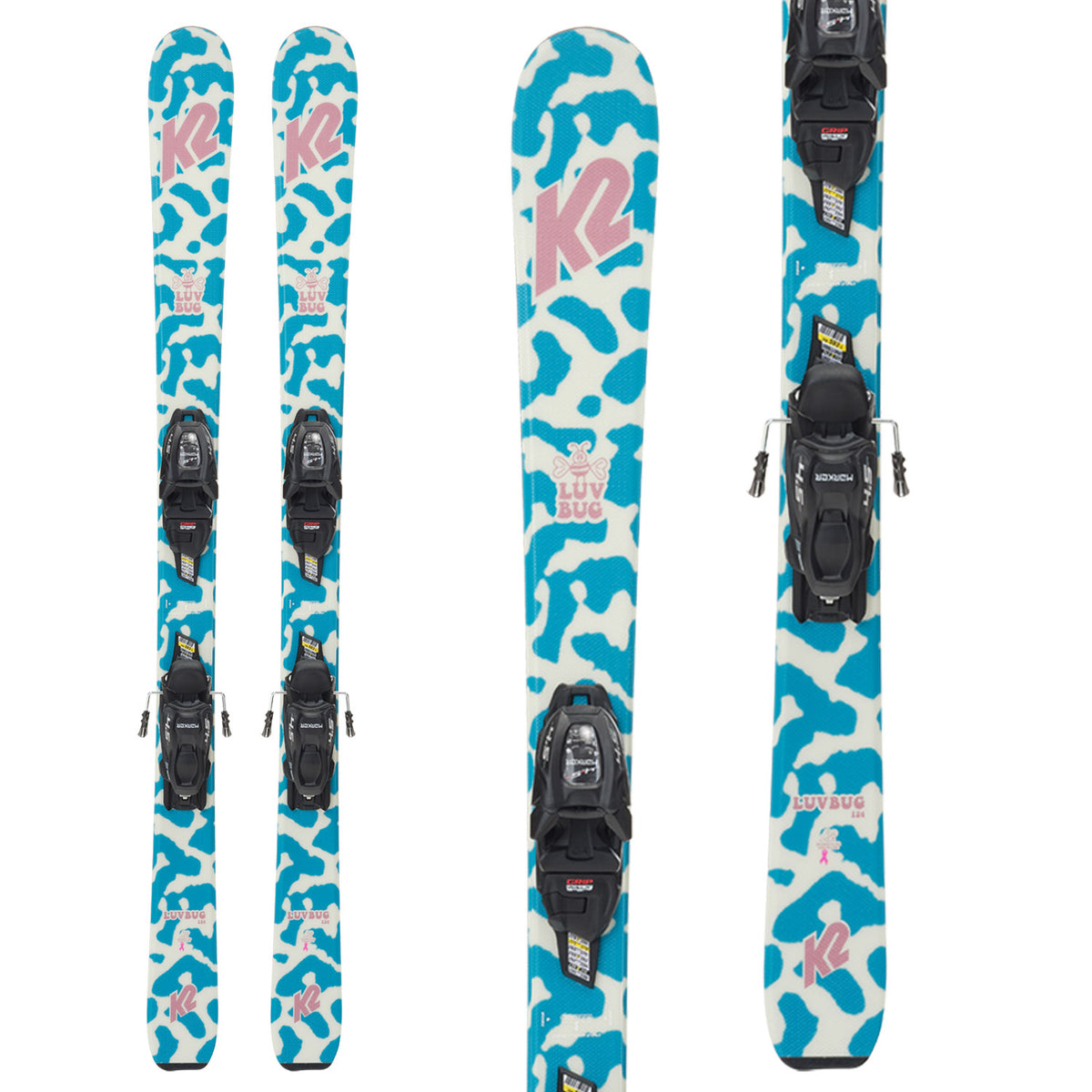 K2 Luv Bug Skis + FDT 4.5 Bindings - Kids' 2024