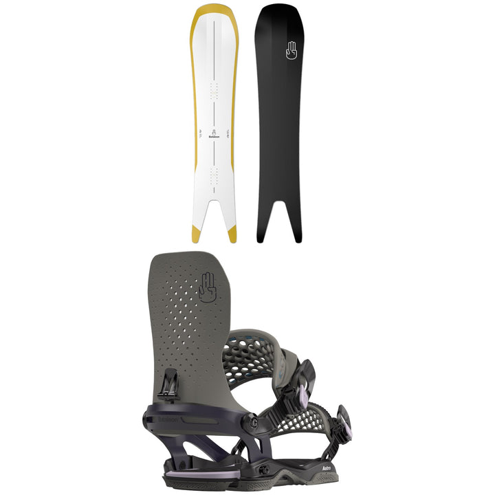 Bataleon Surfer Snowboard + Astro Asymwrap Snowboard Bindings 2024