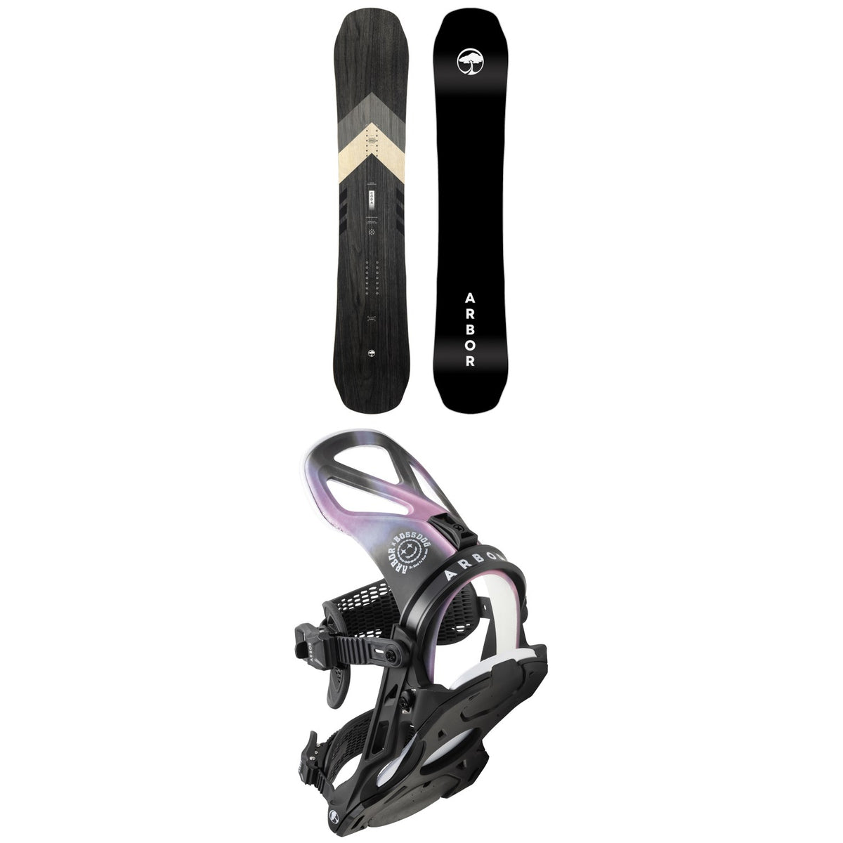 Arbor Coda Camber Snowboard + Hemlock Snowboard Bindings 2023