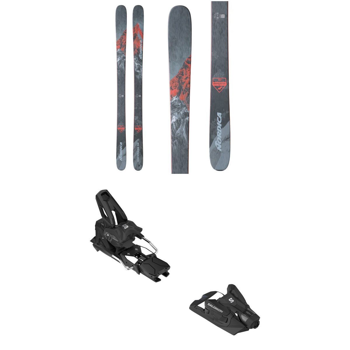 Nordica Enforcer 94 Skis + Salomon Strive 14 GW Ski Bindings 2024