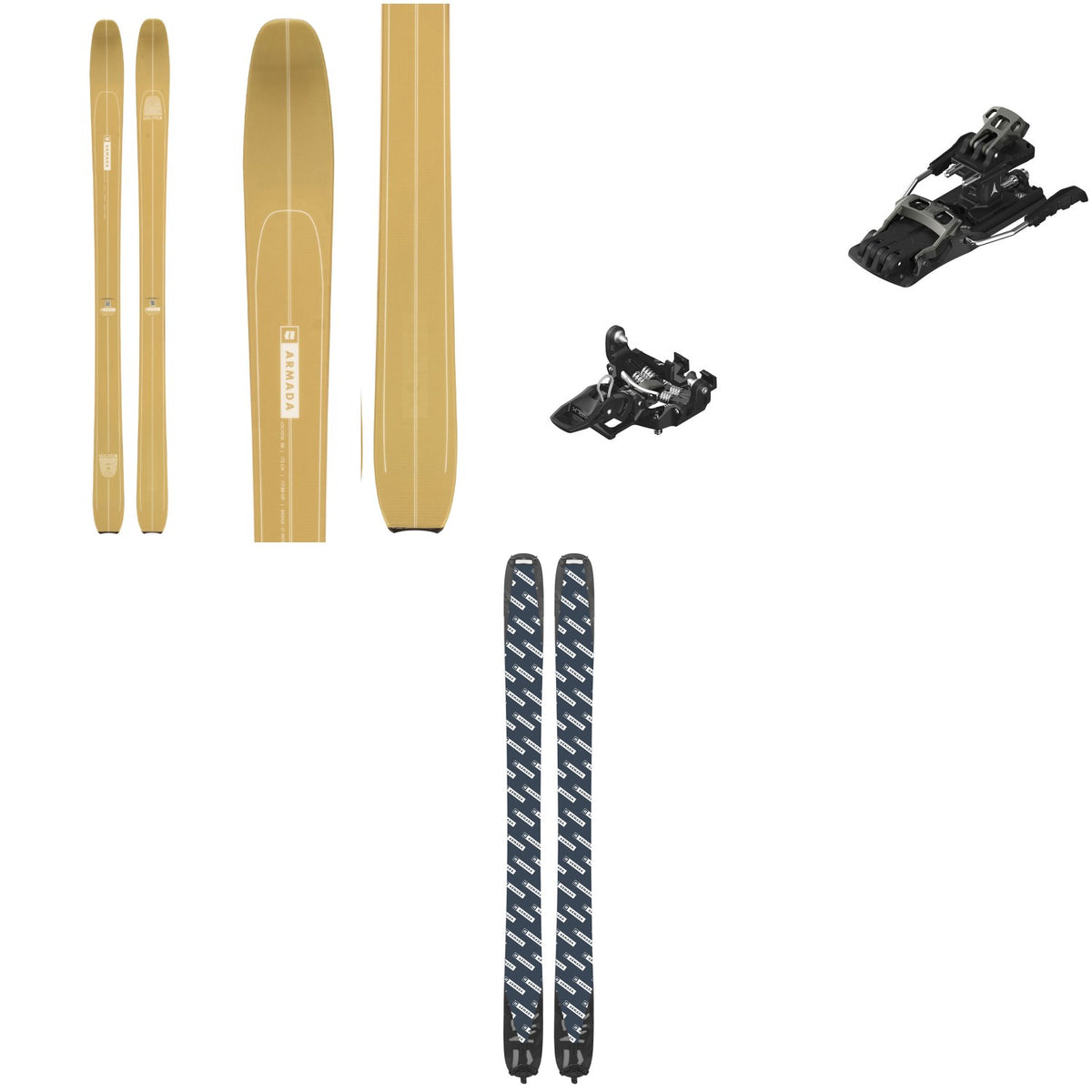 Armada Locator 88 Skis + Atomic Backland Tour Alpine Touring Ski Bindings + Armada Locator 88 Climbing Skins 2024
