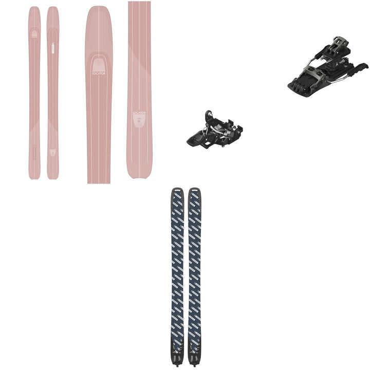 Armada Locator 96 Skis + Atomic Backland Tour Alpine Touring Ski Bindings + Armada Locator 96 Climbing Skins 2024