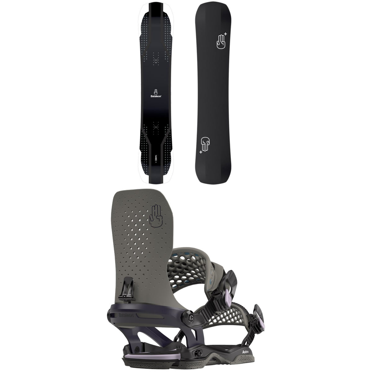Bataleon Goliath + Snowboard + Astro Asymwrap Snowboard Bindings 2024