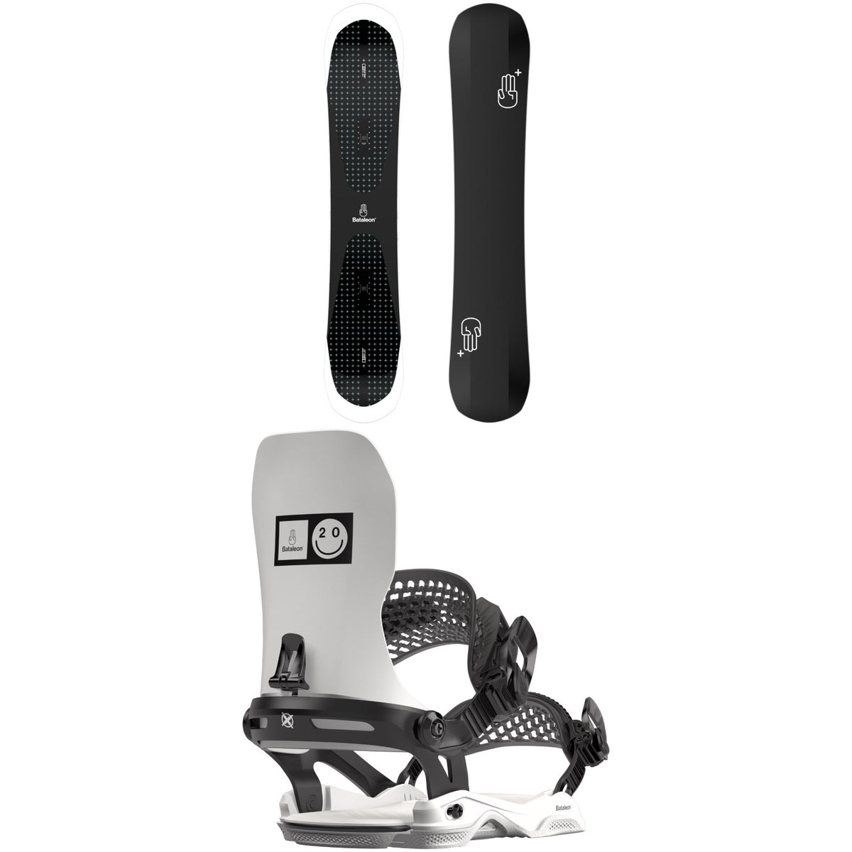Bataleon Evil Twin + Snowboard + 20Y Asymwrap Snowboard Bindings 2024