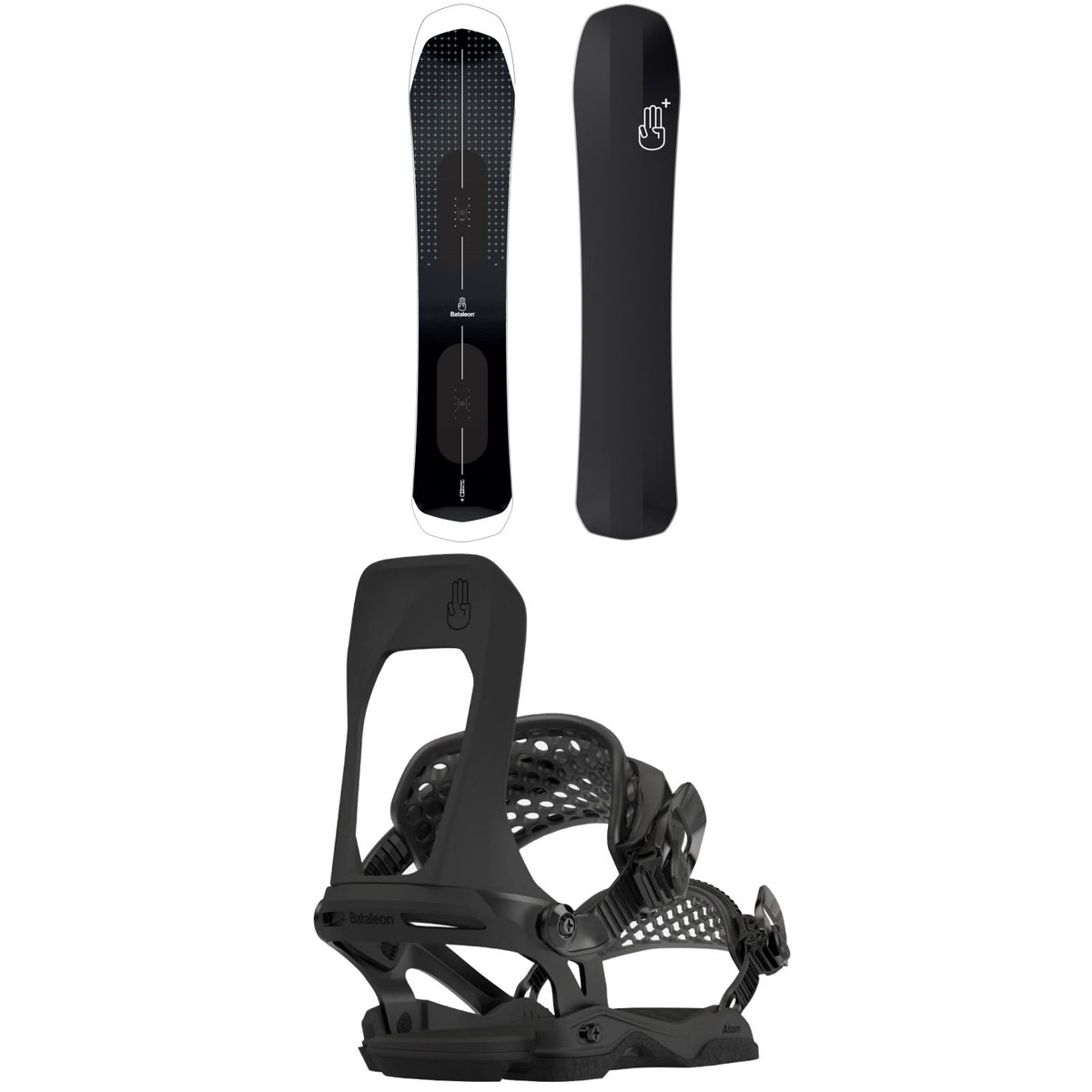 Bataleon Cruiser + Snowboard + Atom Snowboard Bindings 2024