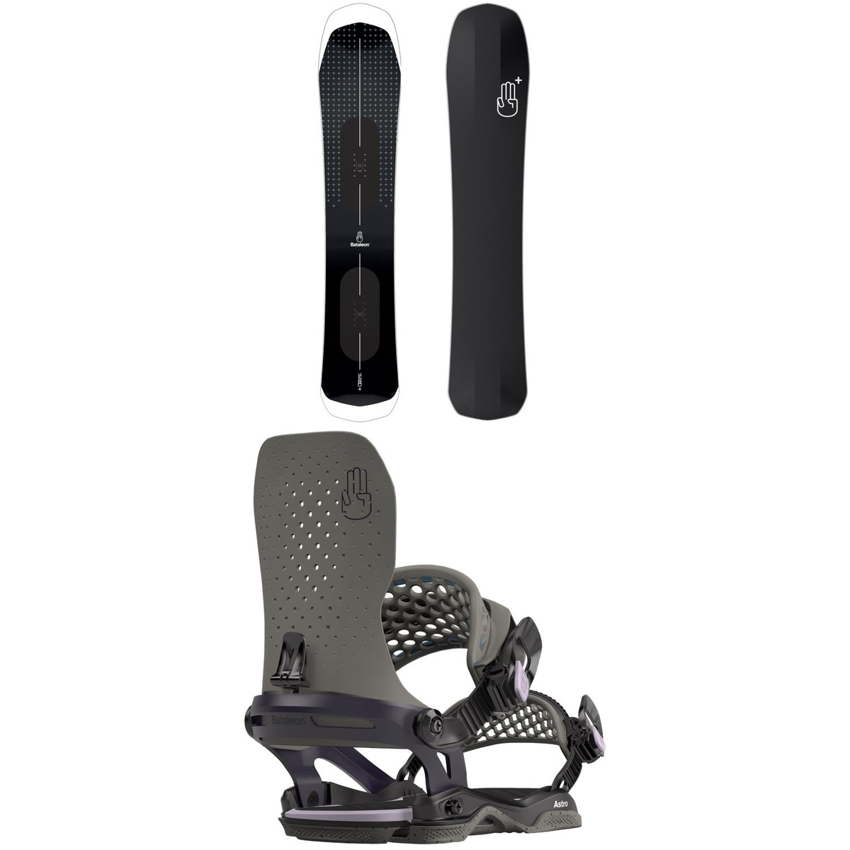 Bataleon Cruiser + Snowboard + Astro Asymwrap Snowboard Bindings 2024