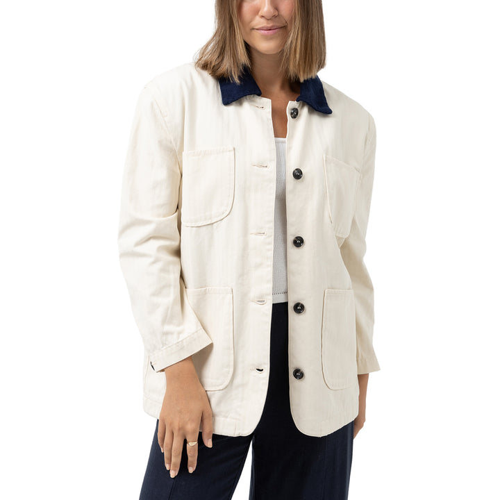 Rhythm Pearls Oversized Jacket - Women's Pearl