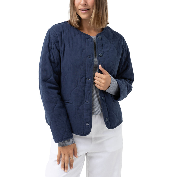 Rhythm Montauk Quilted Jacket - Women's Navy