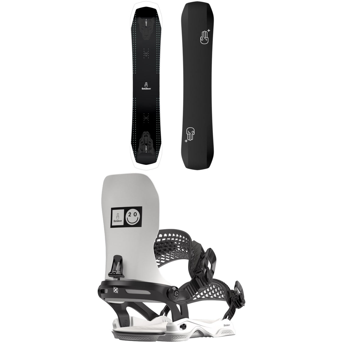 Bataleon Disaster + Snowboard + 20Y Asymwrap Snowboard Bindings 2024