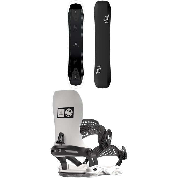Bataleon Disaster + Snowboard + 20Y Asymwrap Snowboard Bindings 2024