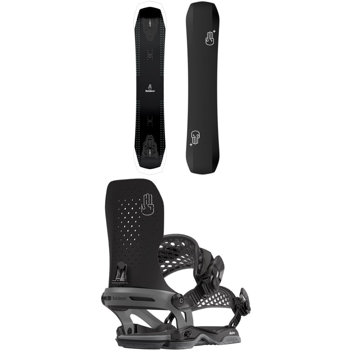 Bataleon Disaster + Snowboard + Astro Asymwrap Snowboard Bindings 2024