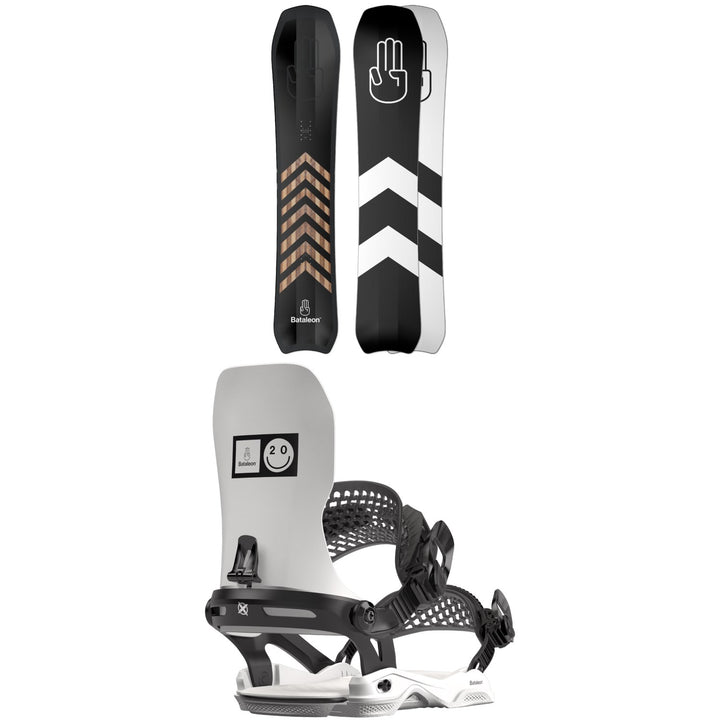 Bataleon Camel Two Snowboard + 20Y Asymwrap Snowboard Bindings 2024