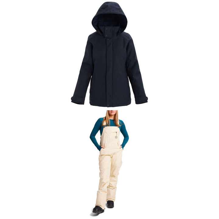 Burton Jet Set Jacket + GORE-TEX Avalon Bibs - Women's 2022