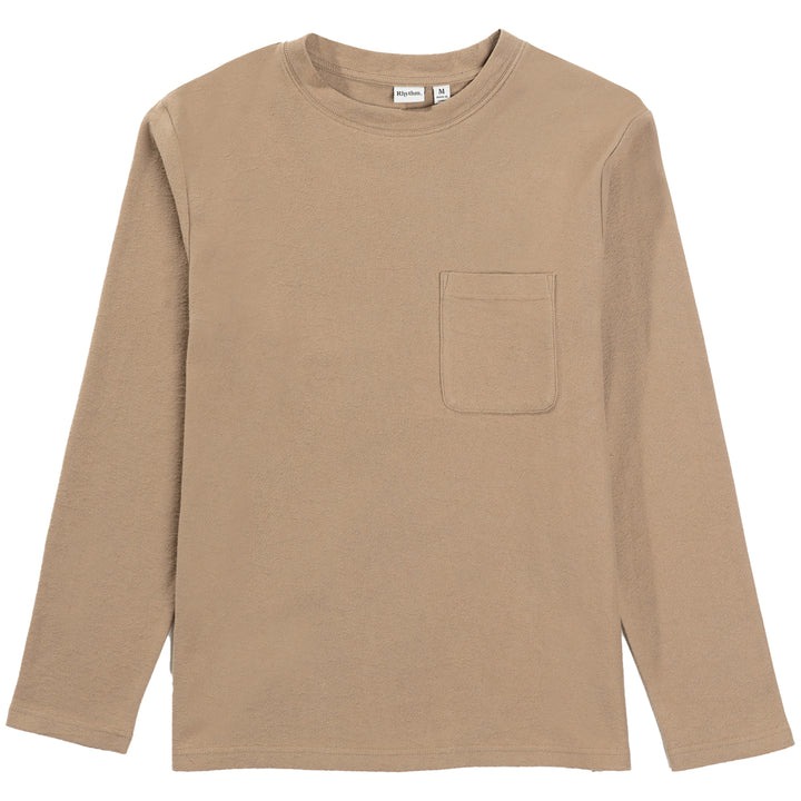 Rhythm Vintage Textured Long-Sleeve T-Shirt - Men's Moonrock