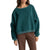 Rhythm Reverse Slouch Fleece Sweatshirt - Women's Sea Green
