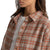 Rhythm Flannel Oversized Shirt - Women's Orange
