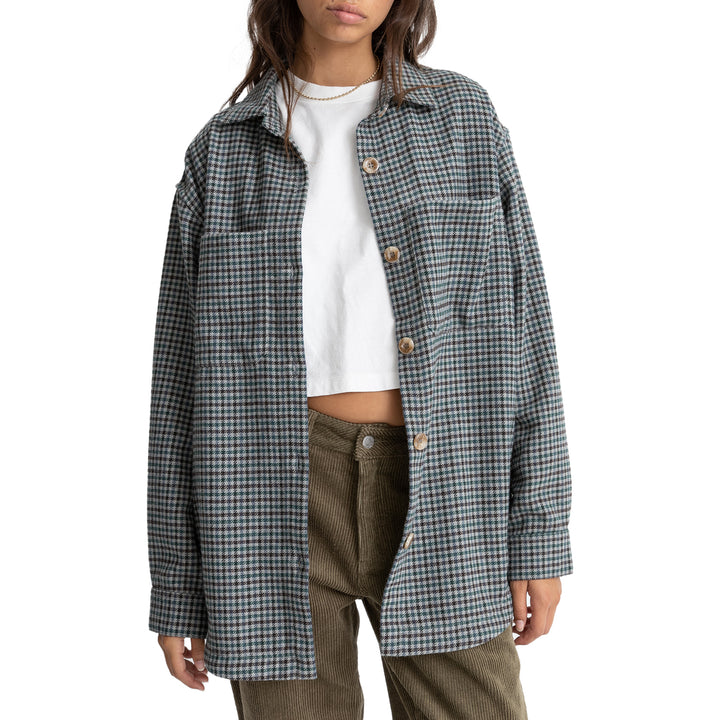 Rhythm Evergreen Shacket - Women's Sea Green