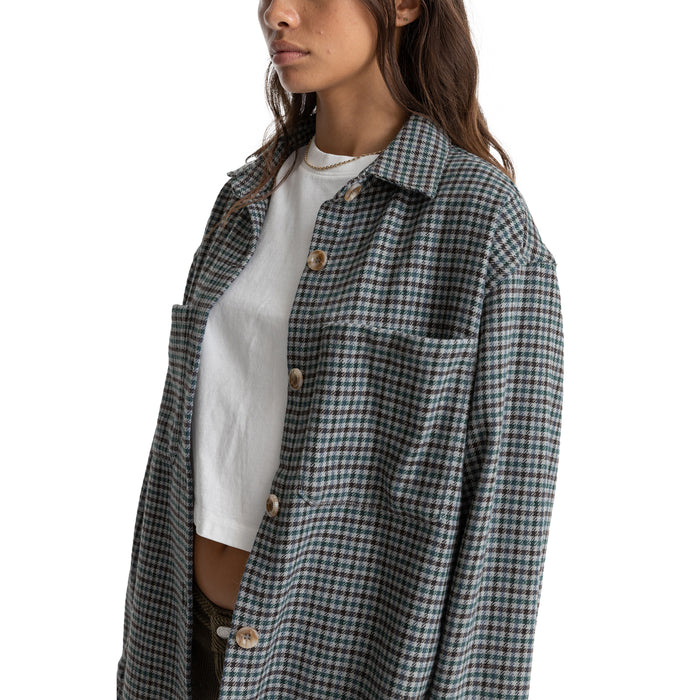 Rhythm Evergreen Shacket - Women's Sea Green