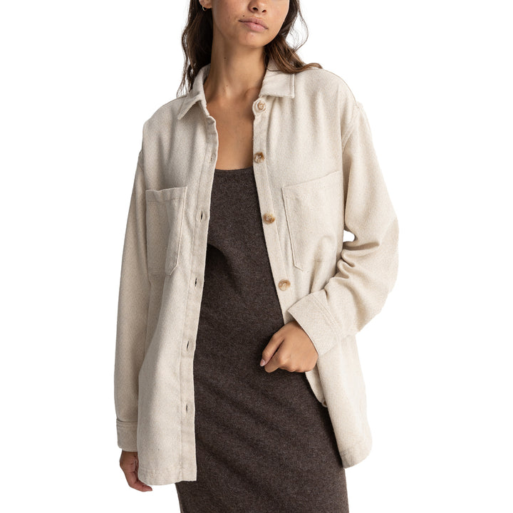 Rhythm Oyster Shacket - Women's Cream