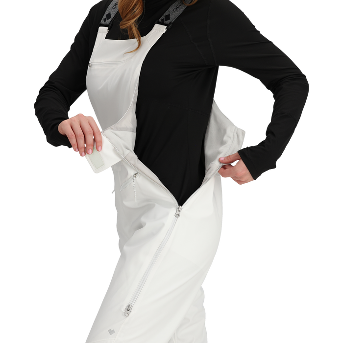 Obermeyer Bliss Bib Tall Pants - Women's White