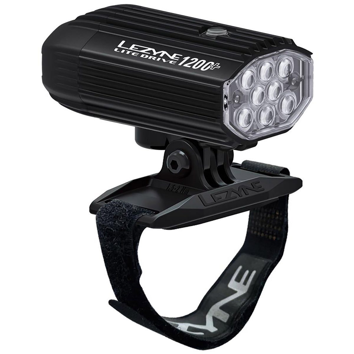 Lezyne Helmet Lite Drive 1200+ Front Bike Light Satin Black