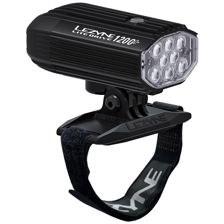 Lezyne Helmet Lite Drive 1200+ Front Bike Light Satin Black