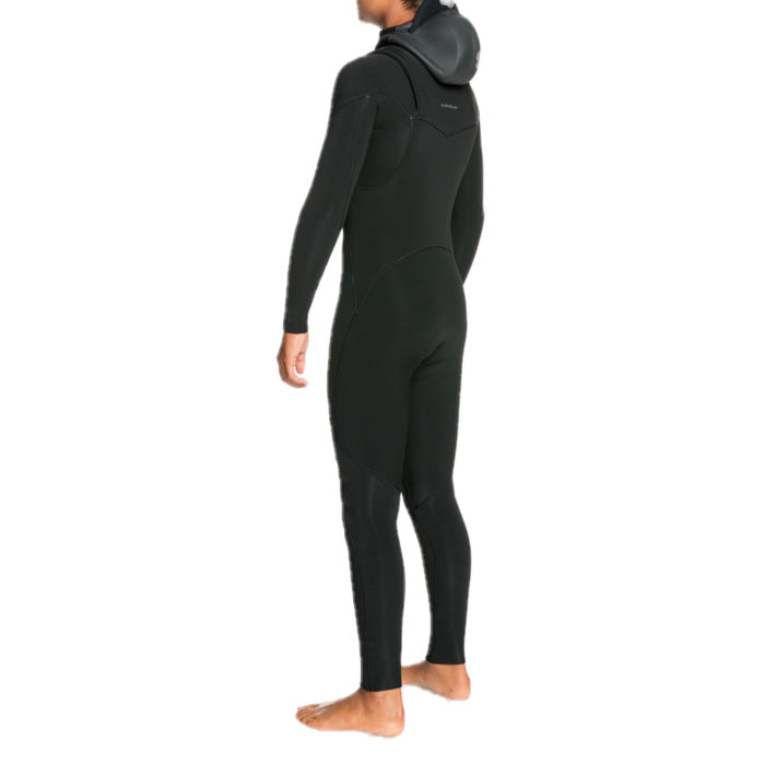 Quiksilver 4/3 Everyday Sessions Chest Zip Hooded Wetsuit - Boys' Black