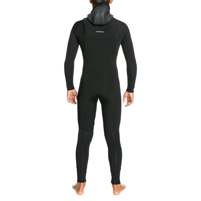 Quiksilver 4/3 Everyday Sessions Chest Zip Hooded Wetsuit - Boys' Black