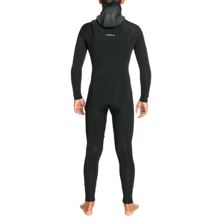 Quiksilver 4/3 Everyday Sessions Chest Zip Hooded Wetsuit - Boys' Black