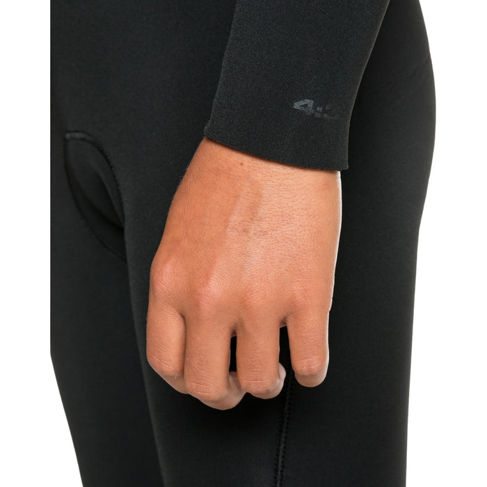 Quiksilver 4/3 Everyday Sessions Chest Zip Hooded Wetsuit - Boys' Black