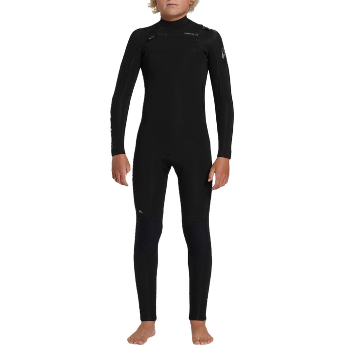 Quiksilver 4/3 Prologue Back Zip GBS Wetsuit - Boys' Black