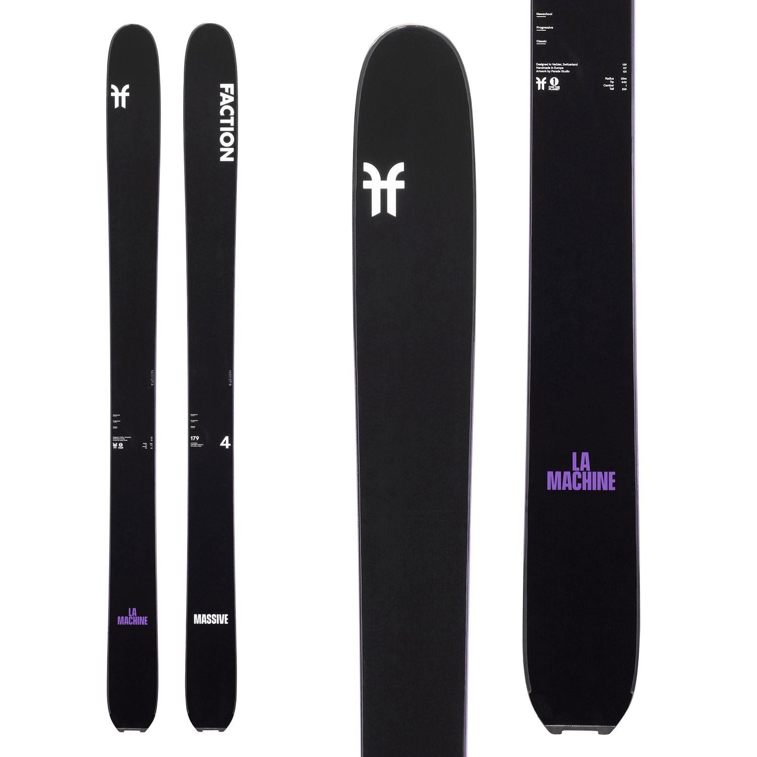 美品 FACTION La Machine 4 kingpin13付き Faction La Machine 4 Massive Skis 2026 – evo