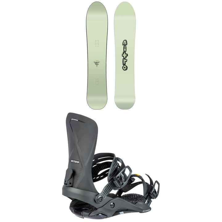 Nitro Slash Snowboard + Phantom Snowboard Bindings 2024