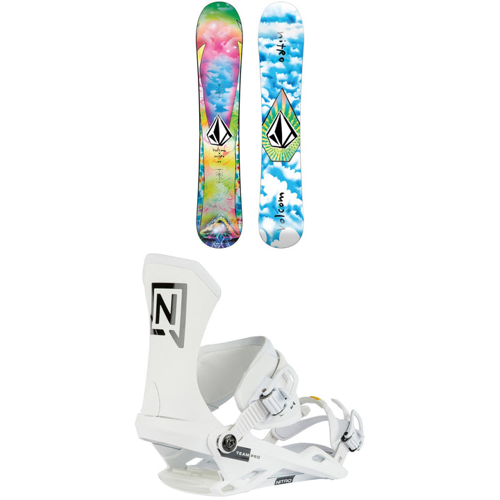 Nitro Alternator X Volcom Snowboard + Team Pro Snowboard Bindings 2024
