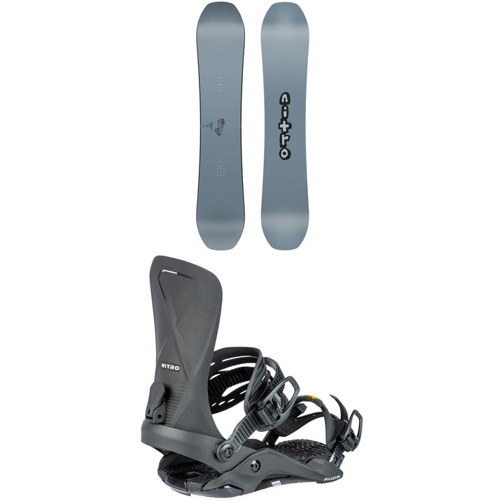 Nitro Basher Snowboard + Phantom Snowboard Bindings 2024