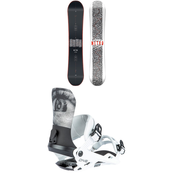 Nitro T1 X FFF Snowboard + One Snowboard Bindings 2024