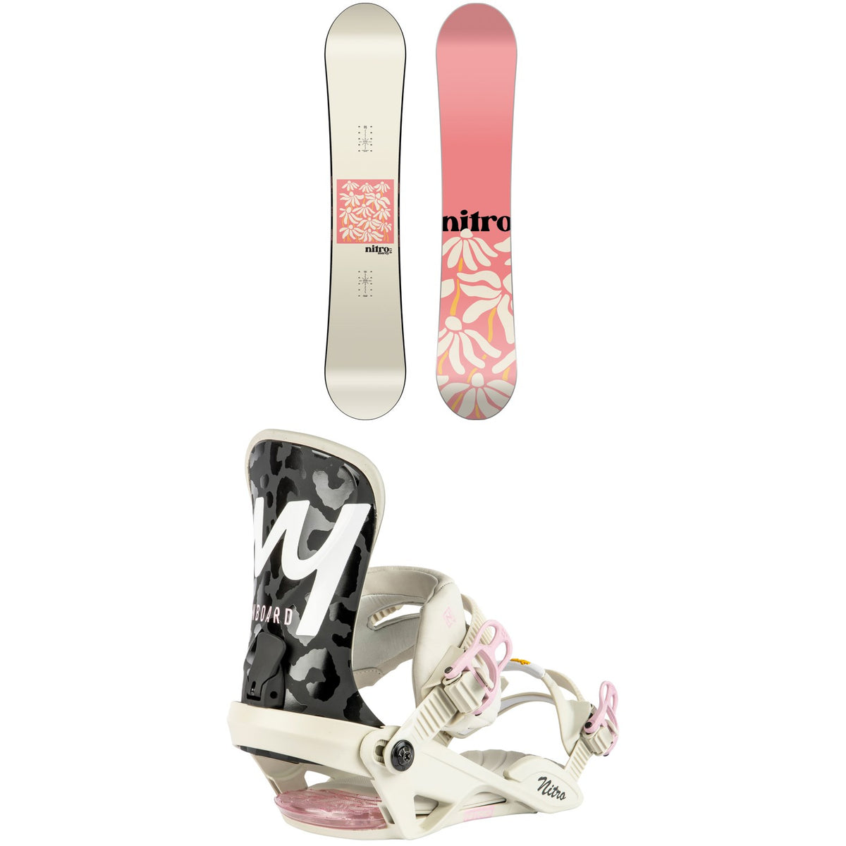 Nitro Mercy Snowboard + Ivy Snowboard Bindings - Women's 2024