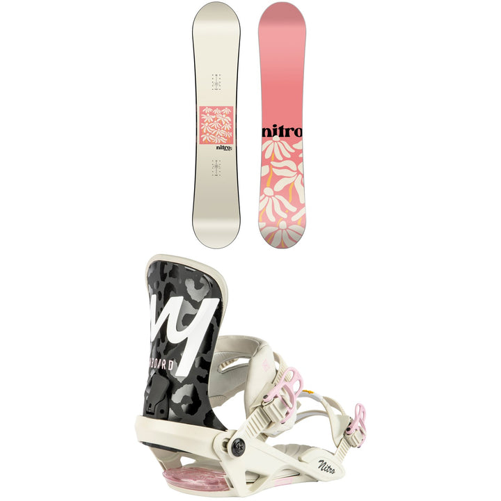 Nitro Mercy Snowboard + Ivy Snowboard Bindings - Women's 2024