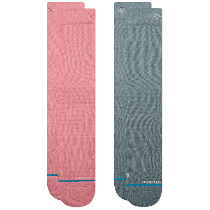 Stance Mellowed 2-Pack Snow Socks Dusty Rose