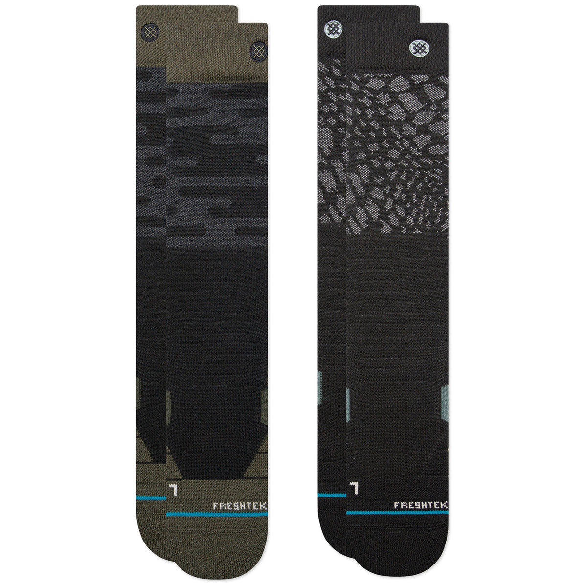 Stance Black Diamond 2-Pack Snow Socks Black