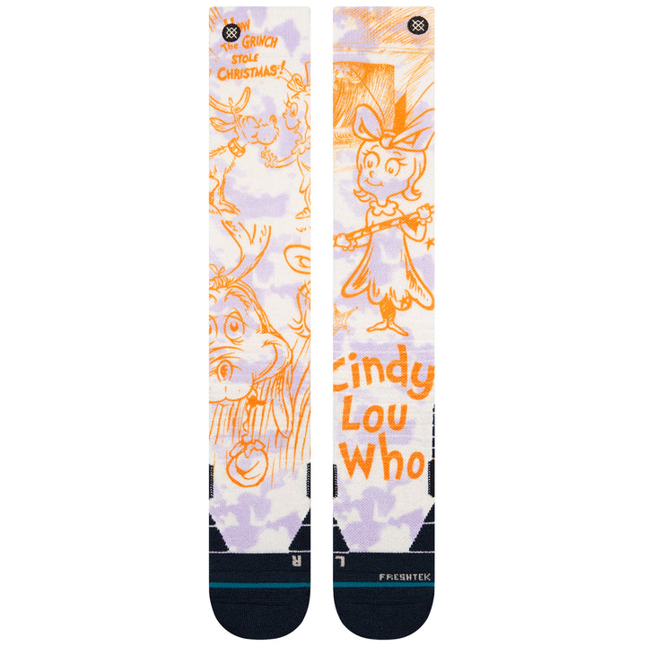 Stance Cindy Lou Who Snow Socks Off White