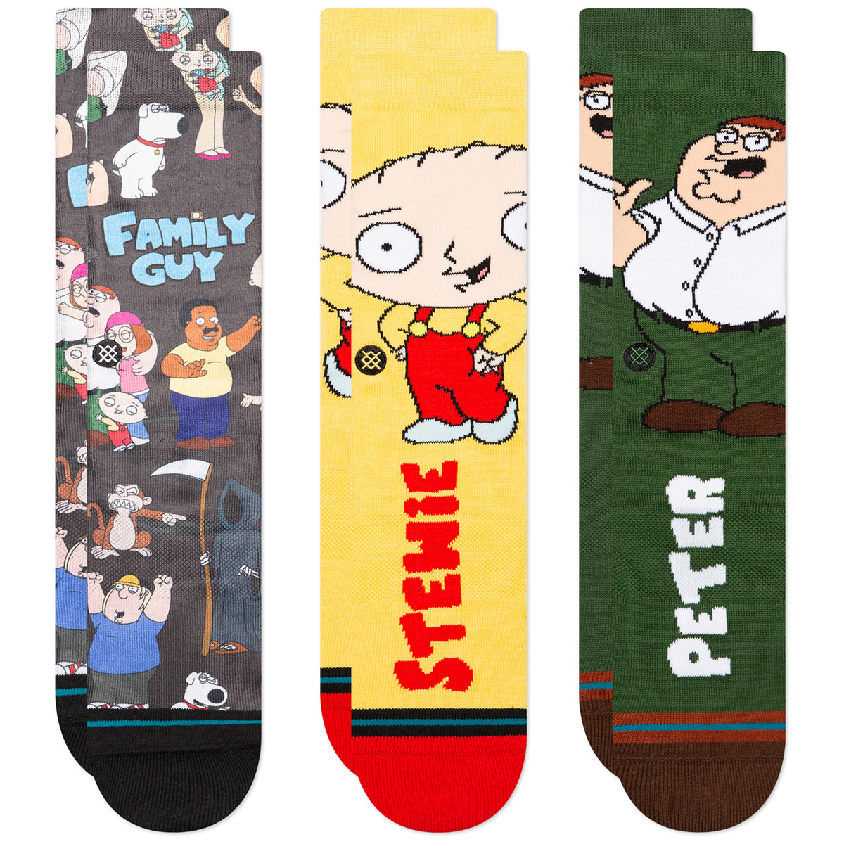 Stance Family Values 3-Pack Socks Multi