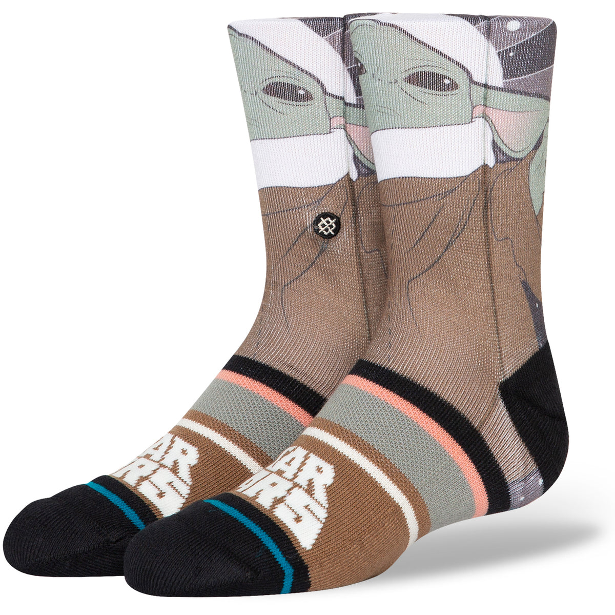 Stance Grogu by Jaz Socks - Kids' Splatter Grey